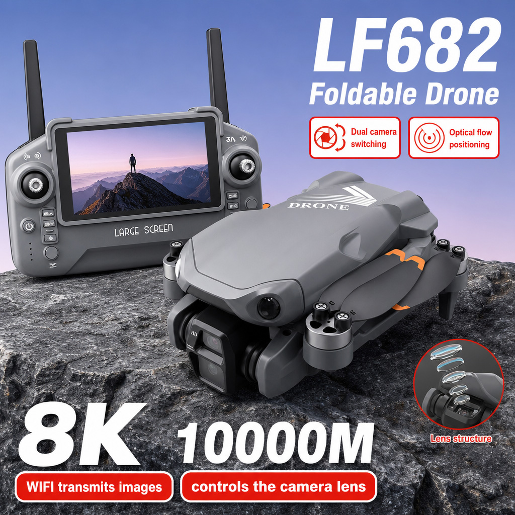 Drone Camera Professional - Zdjęcia lotnicze z drona LF682, 8K