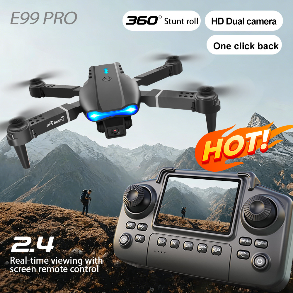 Drone Camera Lens - Dron z podwójnym obiektywem, zmiana obiektywu,