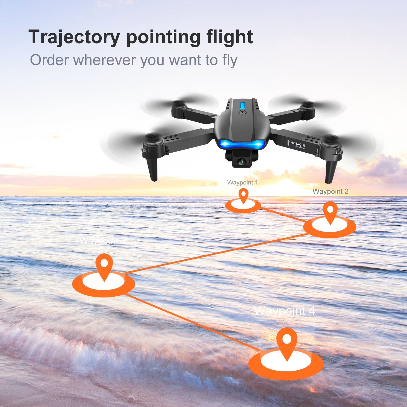 Ulepszony składany dron E88PRO – Drone Camera Lens recenzja i cena